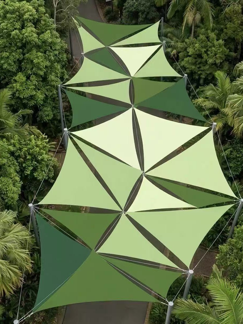 Triangular Oxford Cloth Sun Shade Sail for Outdoor Patio Pool Balcony