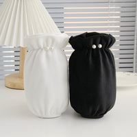 Winter Pearl Embellished Arm Sleeves for Adults and Students - Short, Cute, Anti-dirty