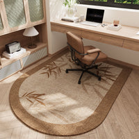 Arch-Shaped Office Chair Mat Living Room Carpet Non-Slip Wear-Resistant Floor Protector for Computer Chair Bedroom