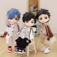 OB11 BJD Doll Baseball Jacket Outfit Set for GSC 1/12 Scale Figures