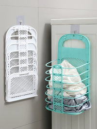 Large Foldable Laundry Hamper Wall-Mounted Dirty Clothes Basket for Bathroom Home