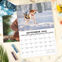 2025 Husky Puppy Wall Calendar A4 Size, 15 HD Pages