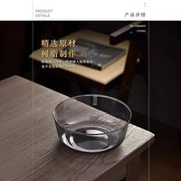 Heat-Resistant Resin Salad Bowl with Glass-Like Finish