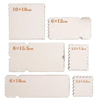 Irregular Watercolor Paper Tickets & Bookmarks, Blank with Serrated Edges, 300g Thick Cotton Pulp for Art Painting