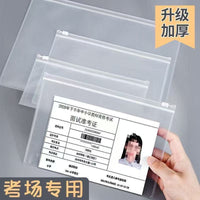 Transparent Exam Document Pouch A4/A5/A6 Frosted EVA for Students