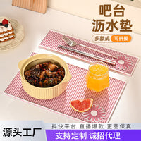 Silicone Bar Mat Dish Drying Mat for Kitchen Countertops and Bars, Quick Dry Non-Slip Coffee Mat
