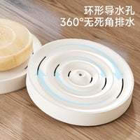 Diatomaceous Earth Soap Dish for Bathroom, Quick Dry Absorbent Soap Holder and Organizer