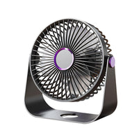 USB Desk Fan with Night Light, Portable Quiet 5-Speed Circulating Fan for Office and Home