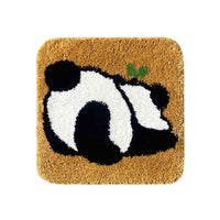 Cartoon Flocking Tufted Seat Cushion for Office, Students, Dining Chairs - Non-Slip Plush Pad