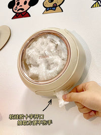 Suction Cup Cling Film Dispenser and Storage Box for Refrigerator Side