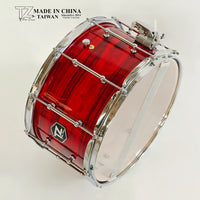 14x8 Inch Professional Maple Snare Drum with Rosewood Grain for Band Percussion