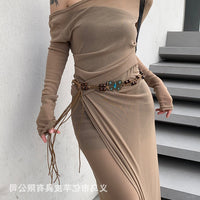 Women's Vintage Ethnic Style Woven Waist Rope Belt for Dresses and Casual Wear