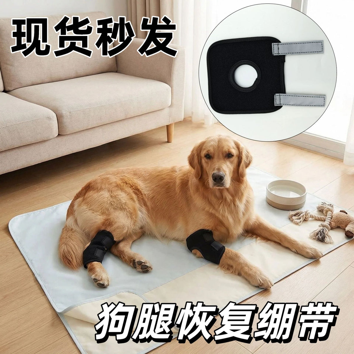 Dog Leg Brace for Injury Recovery and Joint Support, Anti-Lick Sleeve for Post-Surgery Pet Care