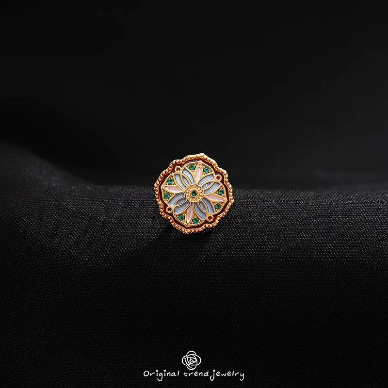 Silk Brooch Pin Anti-Exposure Buckle for Cheongsam Dress