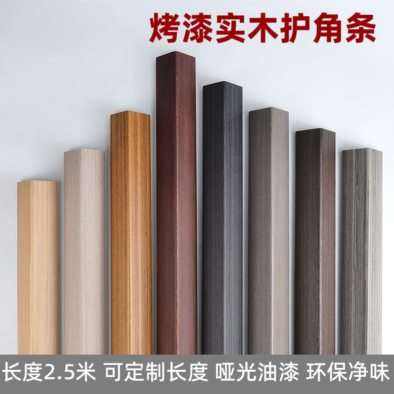 Solid Wood Wall Corner Protector Strip for Living Room and Balcony