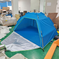 Automatic Pop-Up Beach Tent for Camping, Sun Protection, Waterproof, Multi-Person Outdoor Shelter