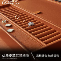 Cabinet Drawer Leather Jewelry Organizer Tray for Wardrobe Closet Storage