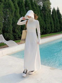 Women's Full Body Sun Protection Dress, Long Sleeve UV Protection, Slim Fit, Summer 2026