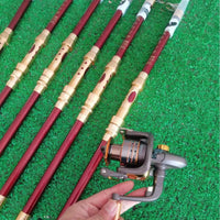 Carbon Fiber Telescopic Sea Fishing Rod with Ground Insert and Spinning Reel