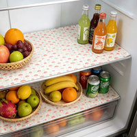 Refrigerator Drawer Liner Mat, Anti-slip Moisture-proof Cuttable Shelf Liner for Kitchen Cabinets and Dining Tables