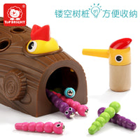Te Bao Er Magnetic Woodpecker Catch Worm Game for Kids