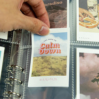 A5 6-Hole 4-Pocket Clear Pages for Collectible Cards & Photos