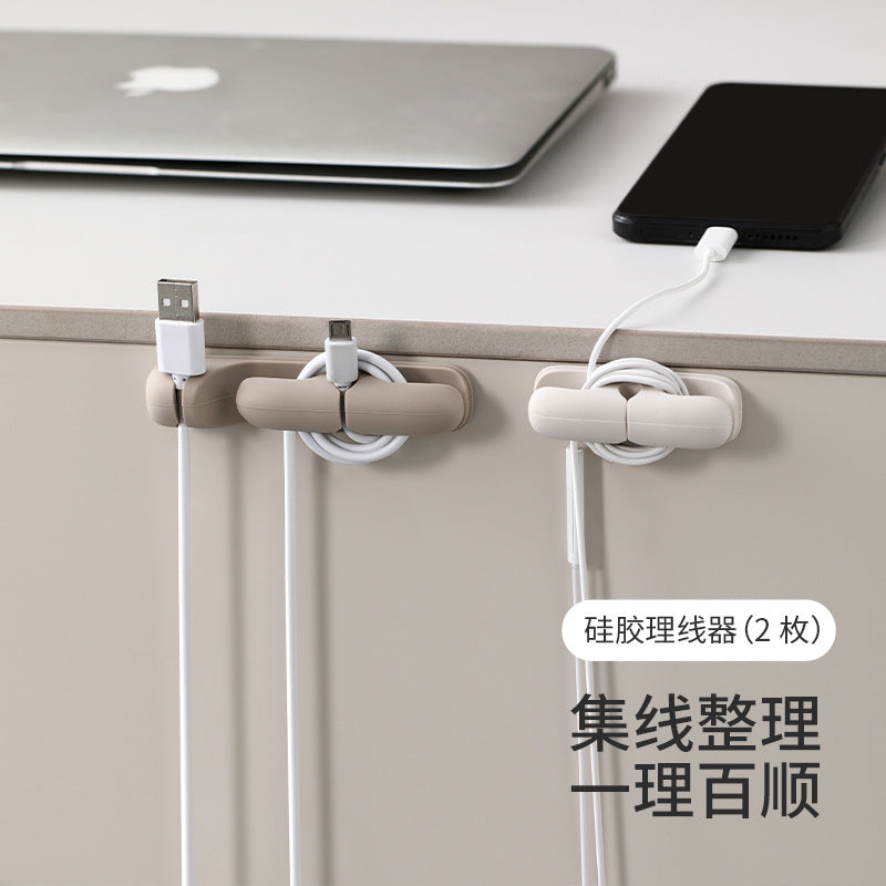 FaSoLa Desktop Cable Organizer Clips for Mouse, Phone Charger, and Data Cables