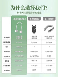 2026 New Portable Neck Fan with Long-lasting Battery, Quiet Operation, and Hands-free Design