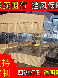 Transparent Waterproof Tarpaulin for Outdoor Windproof and Rainproof Enclosures
