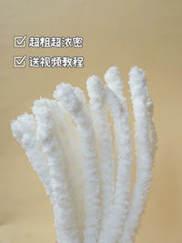 2-Pack Extra Thick Chenille Pipe Cleaners for DIY Crafts, 20mm Plush Sticks for Handmade Dog Ornaments