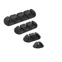 Self-Adhesive Silicone Cable Organizer Clips for Desk and Wall Mounting