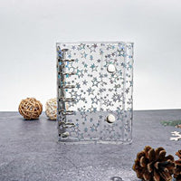 Iridescent Star PVC A6/A7 6-Ring Binder for Journals and Planners