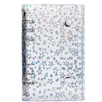 Iridescent Star PVC A6/A7 6-Ring Binder for Journals and Planners