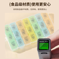 Weekly 21/28-Compartment Portable Pill Organizer for Travel