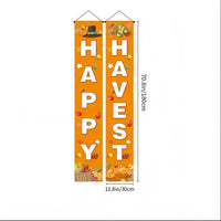 Thanksgiving Harvest Festival Porch Banner Decorations