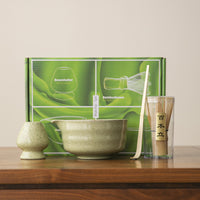 Japanese Matcha Bowl Set with Whisk and Stand, Ceramic Tea Ceremony Kit
