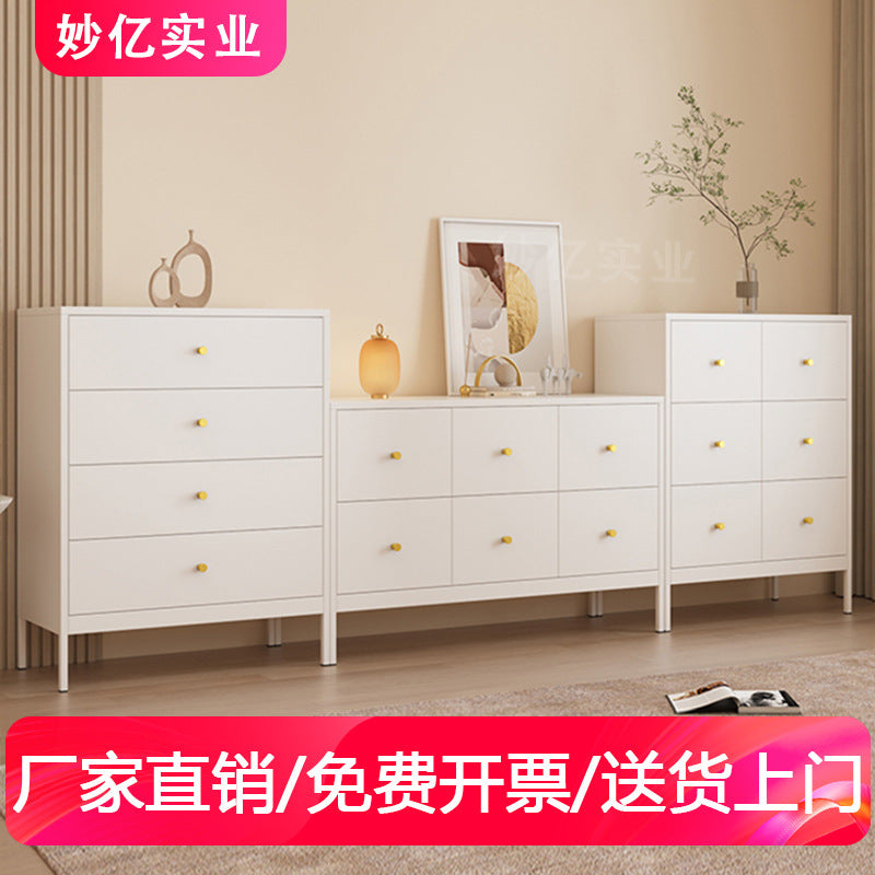 Modern Minimalist Iron Art Sideboard Cabinet with Drawers for Kitchen and Living Room
