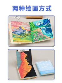 Acrylic Marker Pad, 200g Thickened Paper Sketchbook for Kids & Students, Portable Square Notebook for Graffiti, Watercolor, Sketching