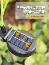 Solar Dandelion Garden Stake Lights Outdoor Waterproof Landscape Decor Warm White