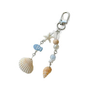 Handmade Starfish Seashell Beaded Charm for Bags and Phones