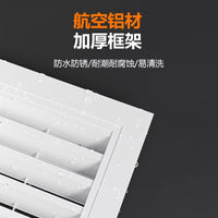 Aluminum Alloy Louvered Vent for Exterior Walls, Rainproof Air Outlet Grille for HVAC Systems