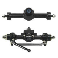 SCX30 Aluminum Alloy Front & Rear Axle Assembly with Brass Steering Cups, Tie Rods, Gears, Bearings, and Drive Shaft