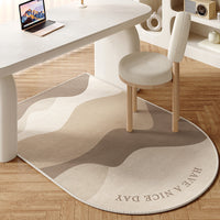Luxury Flannel Office Chair Mat for Hardwood Floors, Easy-Clean Desk Chair Protector for Study, Gaming, and Vanity
