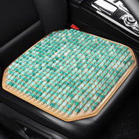 Cross-Border Resin Jade Wood Bead Car Seat Cushion Set, 3-Piece Wholesale Single Seat Office Interior Seat Pad
