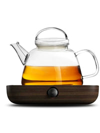 Yiwuyao Large Capacity Heat-Resistant Glass Teapot with Umbrella Filter for Gas Stovetop