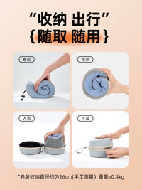 Memory Foam U-Shaped Travel Neck Pillow for Office, Airplane, Car, and High-Speed Rail