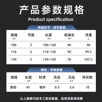Telescopic Raft Fishing Rod Set with Soft Tail for Shore, Bridge, and Sea Fishing