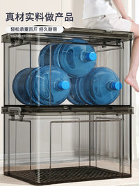 Jia Bang Shou Large Capacity Transparent Storage Box for Home, Toys, Car Trunk