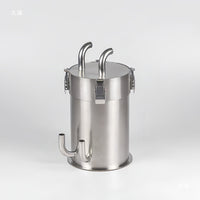 304 Stainless Steel External Aquarium Filter Canister for Fish, Shrimp, and Turtle Tanks
