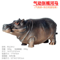 Aquarium Aerating Hippo Rockery Bubble Ornament for Fish Tank Decoration